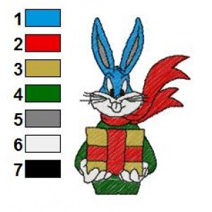 Looney Tunes Bugs Bunny 09 Embroidery Design